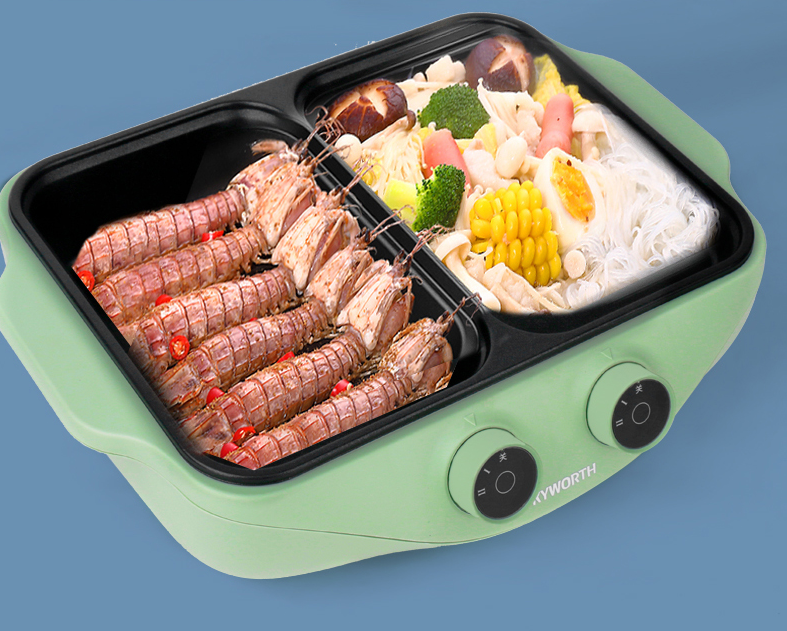 Skyworth Hotpot & BBQ Integrated Cooker F901 (Green), , small image number 4